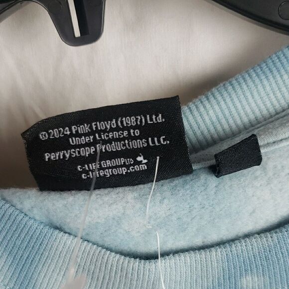 Pink Floyd Women's Small Blue Tie-Dye Sweatshirt - Picture 6 of 7